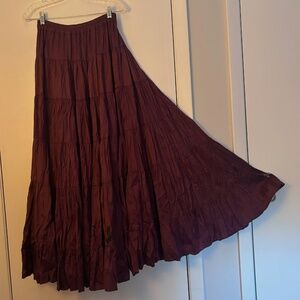Beautiful LONG mauve skirt